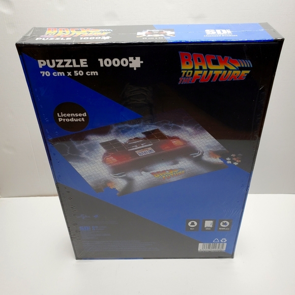Back To The Future McFly DeLorean Car 1000 Piece Classic SD Toys Puzzle NEW - Picture 2 of 4